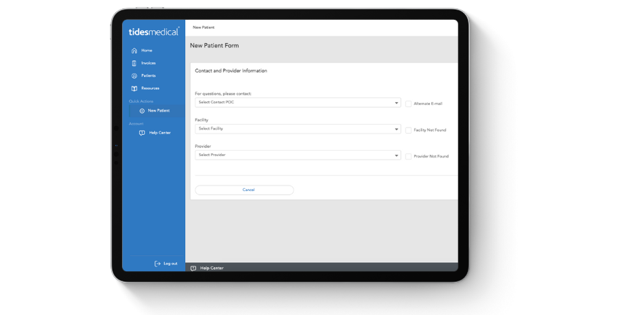 Customer Portal Tablet